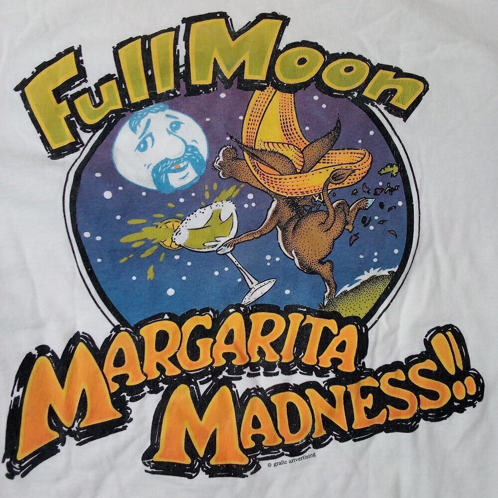 Vintage Full Moon Margarita Madness Bar T-Shirt
